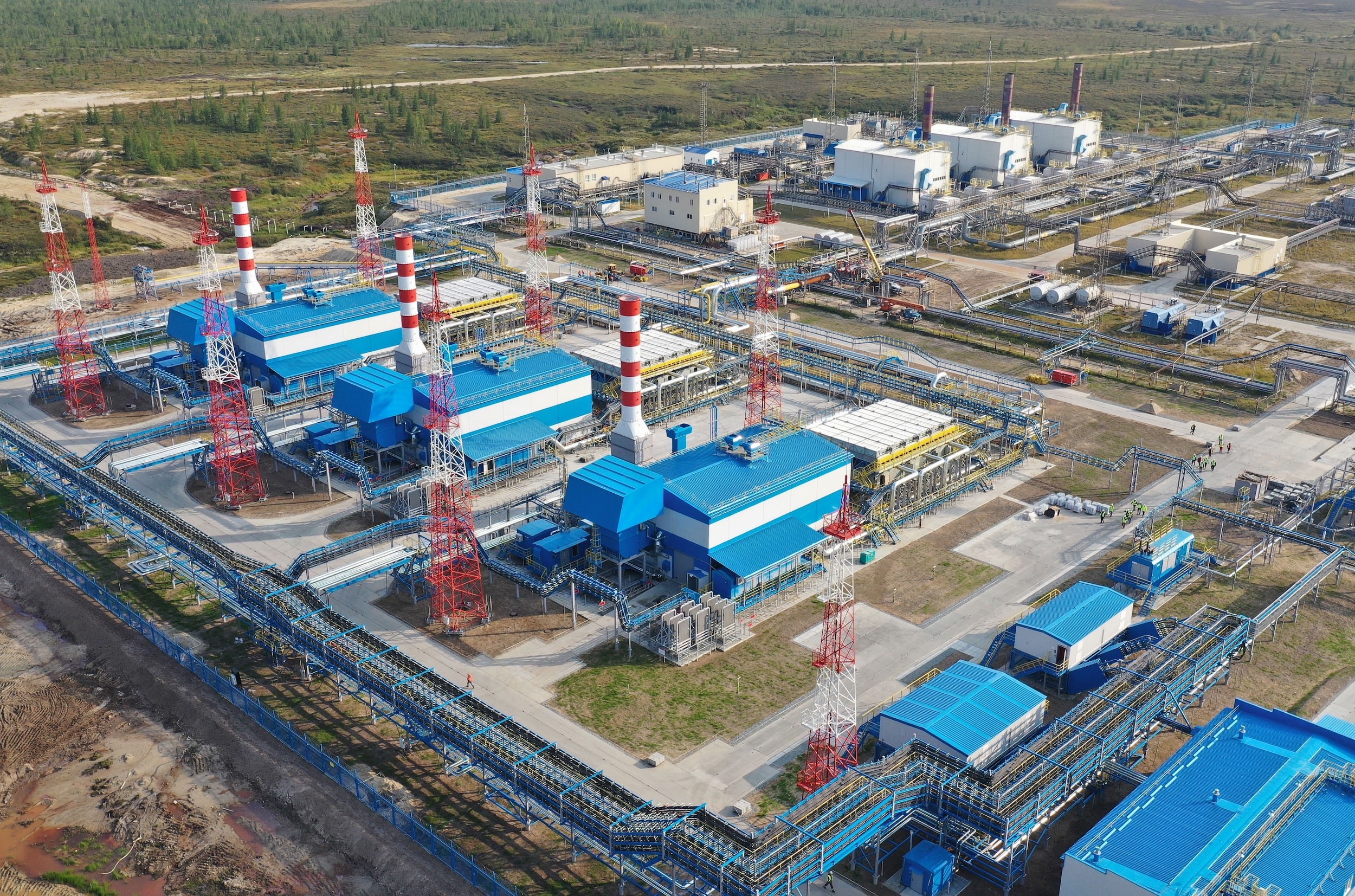 Дожимная компрессорная станция на установке комплексной подготовки газа 5В